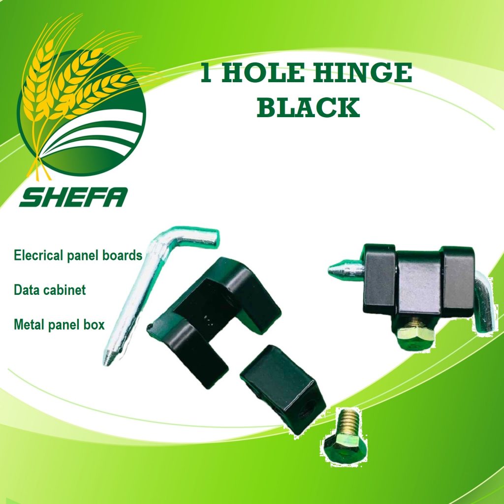 Clip on Hinge 1 hole Black