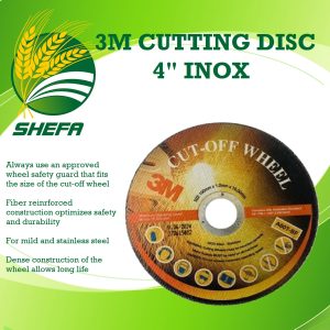 3m cutting disc 4" inox