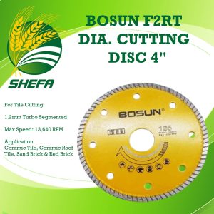 bosun f2rt diamond cutting disc superthin turbo 4"