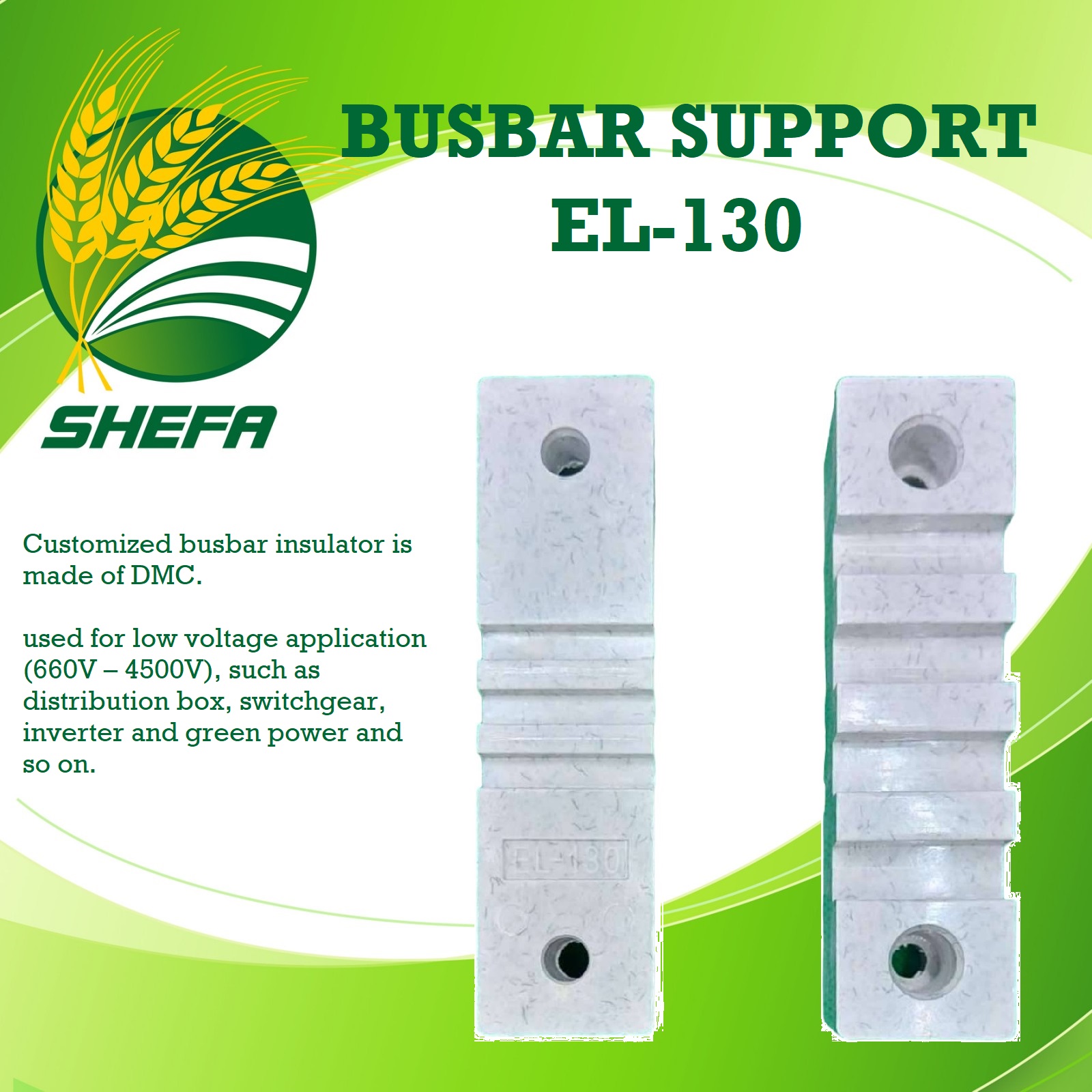 busbar support el 130 busbar support el 130