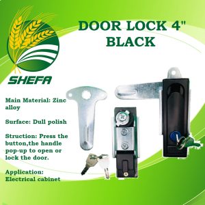 door lock 4" ms713 1b industrial electrical cabinet handle lock with key