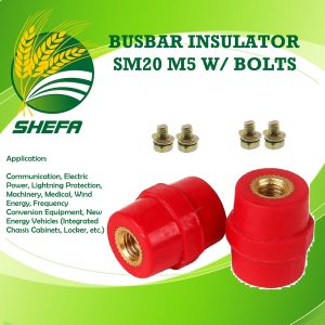 busbar insulator with bolt sm20 m5, 10 pcs