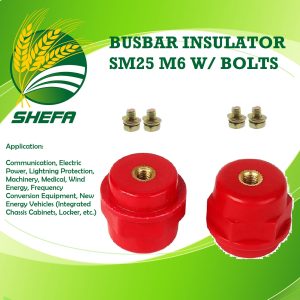 busbar insulator with bolt sm25 m6, 10 pcs