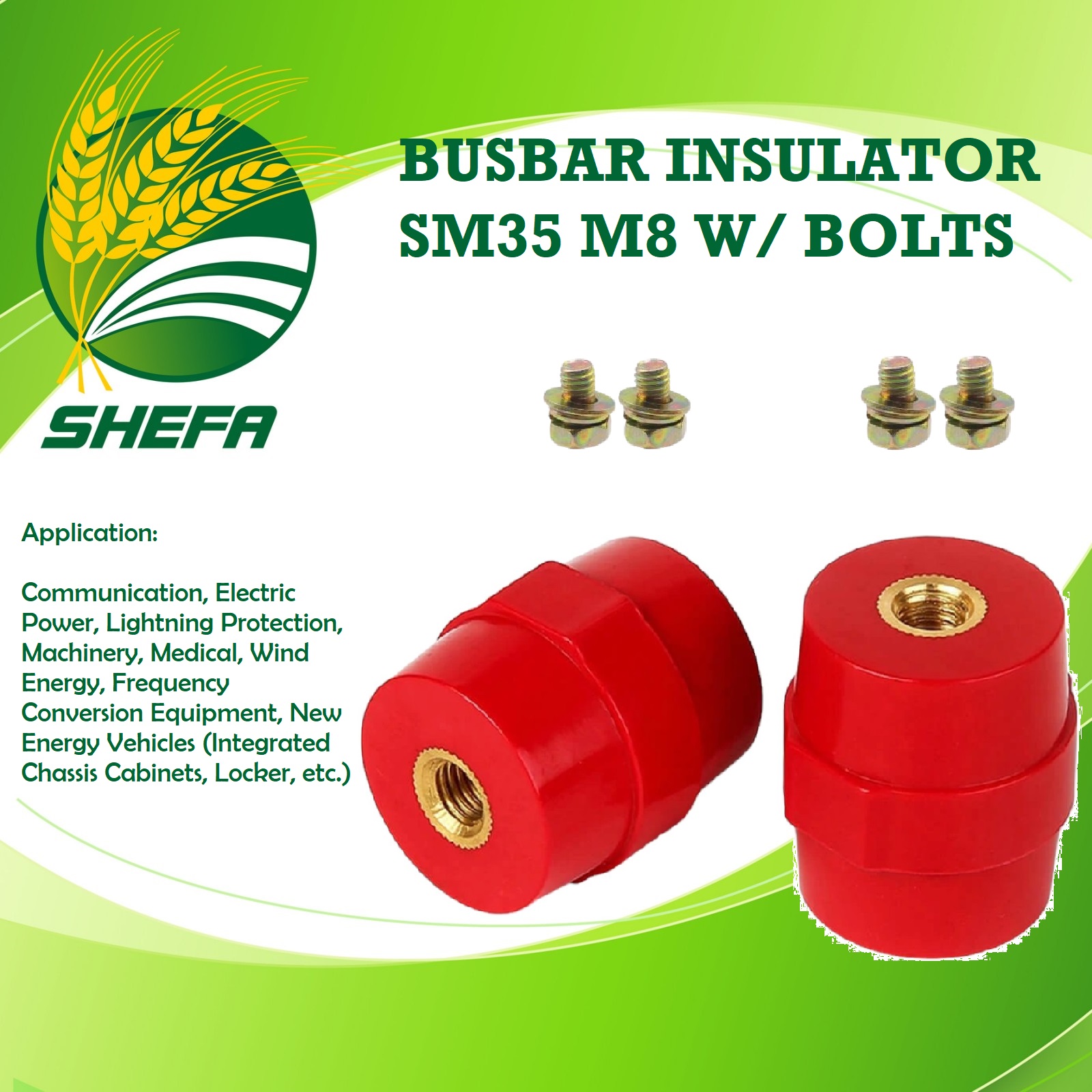 busbar insulator with bolt sm20 m5, 10 pcs busbar insulator with bolt sm20 m5, 10 pcs
