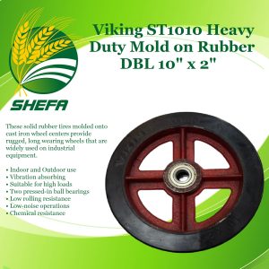 viking st1010 heavy duty mold on rubber dbl 10x2
