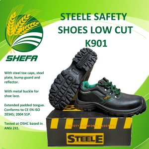 steele safety shoes low cut k901 size 7" (41)