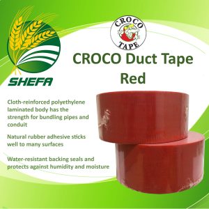 croco cloth duct tape 2" x 25m red