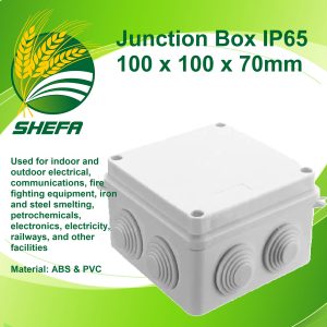 junction box ip65 100 x 100 x 70mm white