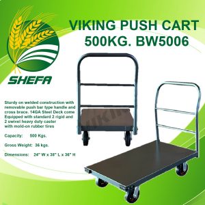 viking push cart trolley 500kg. bw5006