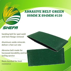 abrasive belt #120 green 89mm x 394mm