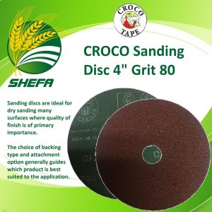 croco sanding disc 4" grit 80