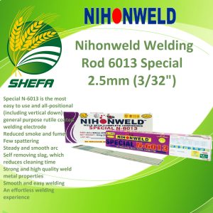 nihonweld welding rod 6013 special 2.5mm 10kg