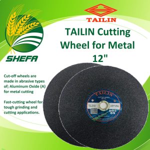tailin cutting wheel 12" x 1/8" x 1" 30q